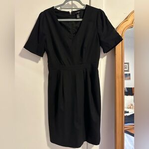 J. Crew Black Wool Suiting Dress